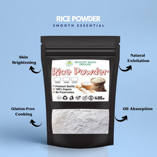 RICE POWDER/ Employed in DIY baby powders and dry shampoos due to its gentle and absorbent properties. Used in arts and crafts as a natural binding agent in paste or adhesives.